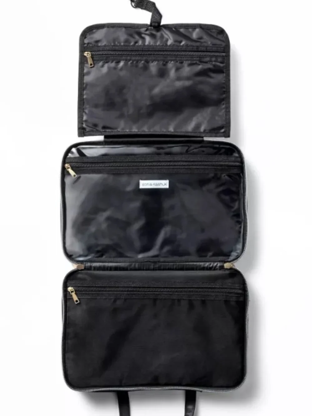 Sonia Kashuk Hanging Travel Weekender 3 Compartment Toiletry Bag